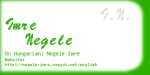 imre negele business card